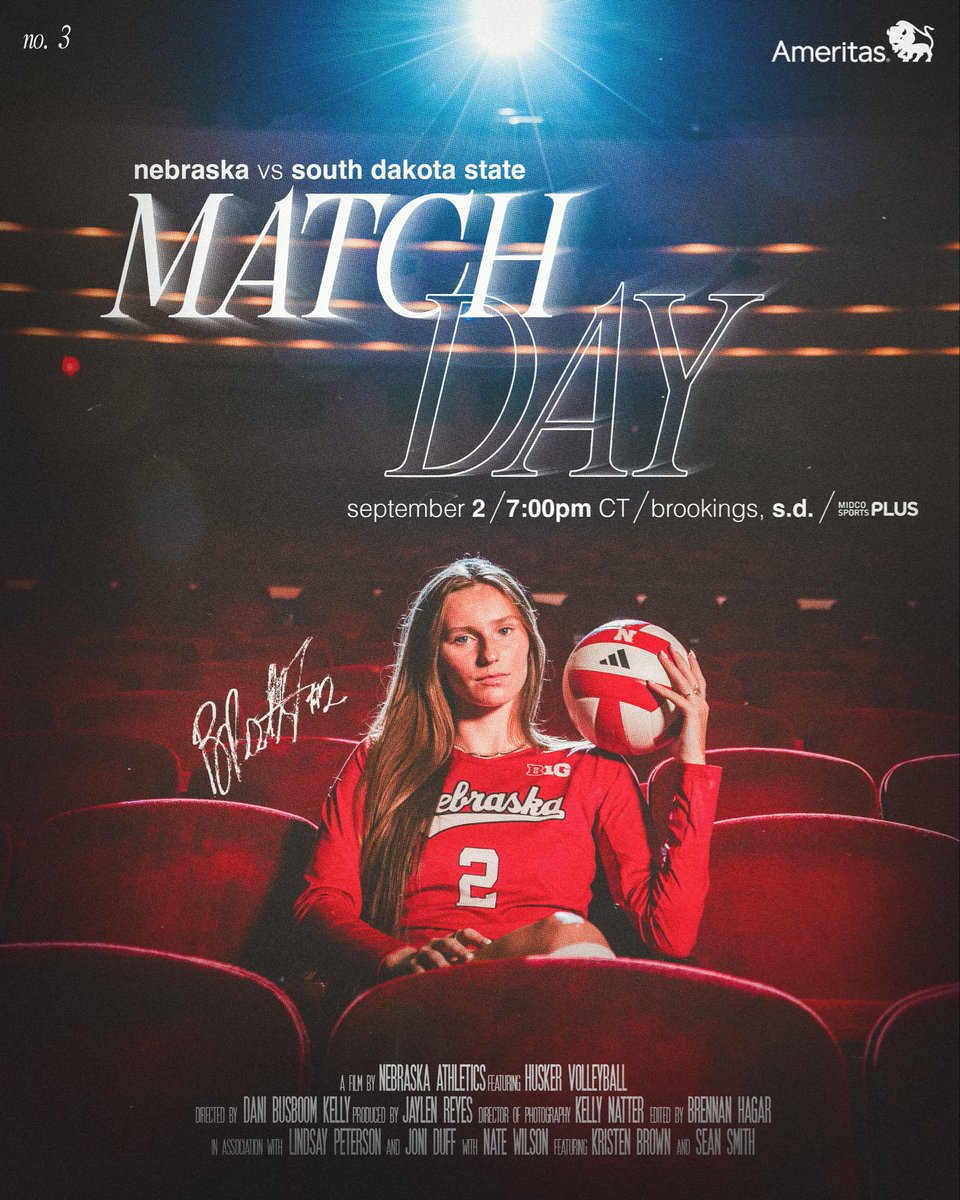 HuskerVB's tweet photo. 402 vs. 605

🆚: SDSU
🕖: 7:00pm CT
📍: First Bank &amp; Trust Arena
💻: Midco Sports Plus
📻: @HuskersRadio https://t.co/9s45yWg9yh