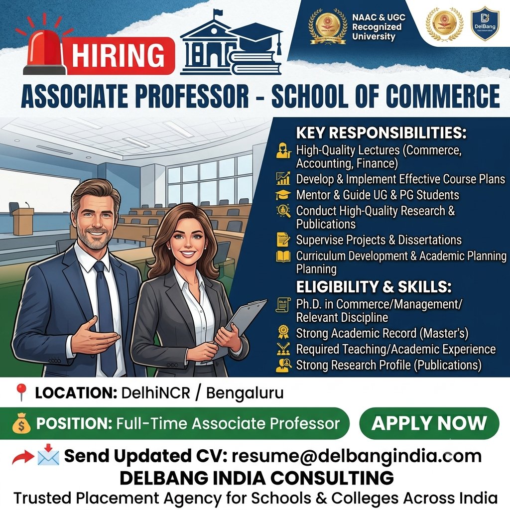 Brajesh31885003's tweet photo. #Hiring #AssociateProfessor #ProfessorJobs #CommerceProfessor #SchoolOfCommerce #FacultyJobs #UniversityJobs #AcademicJobs #TeachingJobs #HigherEducation #DelhiJobs #BengaluruJobs #BangaloreJobs #UGC #NAAC #FacultyRecruitment #DELBANGIndia https://t.co/XTLMvgS2mr