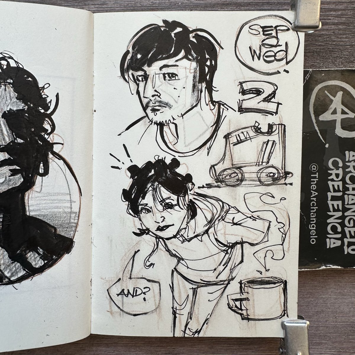 TheArchangelo's tweet photo. Day 245 of 365
#TheArchangelo #archangelocrelencia #photonnmo #photon_nmo #dailysketch #sketchbook #minisketchbook #draweveryday #ded2026 #penandink https://t.co/GYgPgdcUWP