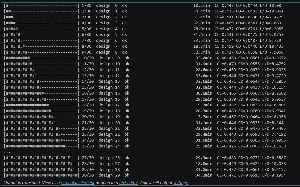 brad_rothenberg's tweet photo. Guénaël on our european team built a CCA design explorer that runs openfoam straight from ntop

ntop ML orchestrates the sweep while our openfoam plug-in is used for implicit interop, all runable / tunable via LLMs and packaged up into a design explorer dashboard for us humans to review