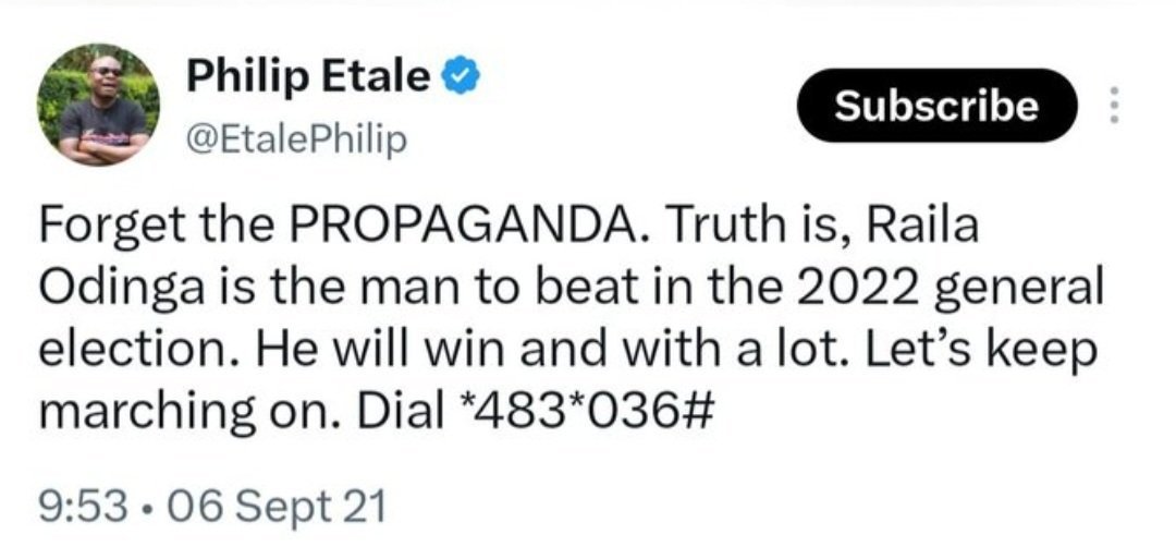 Omushevi's tweet photo. @EtalePhilip Uzuri wako you follow the losing team. https://t.co/DSLrMGQEz9