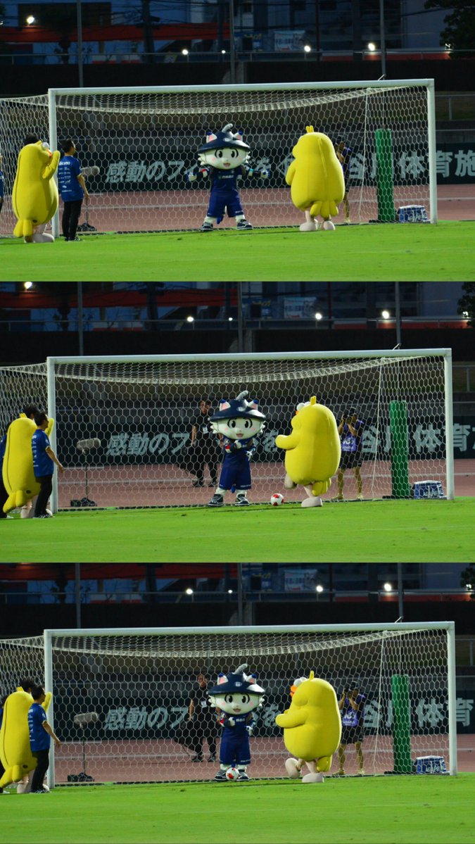 13915ss's tweet photo. 鬼近PKをするポインコ
#鹿児島ユナイテッドFC
#ゆないくー　#ポインコ https://t.co/4pDaf3xgr2