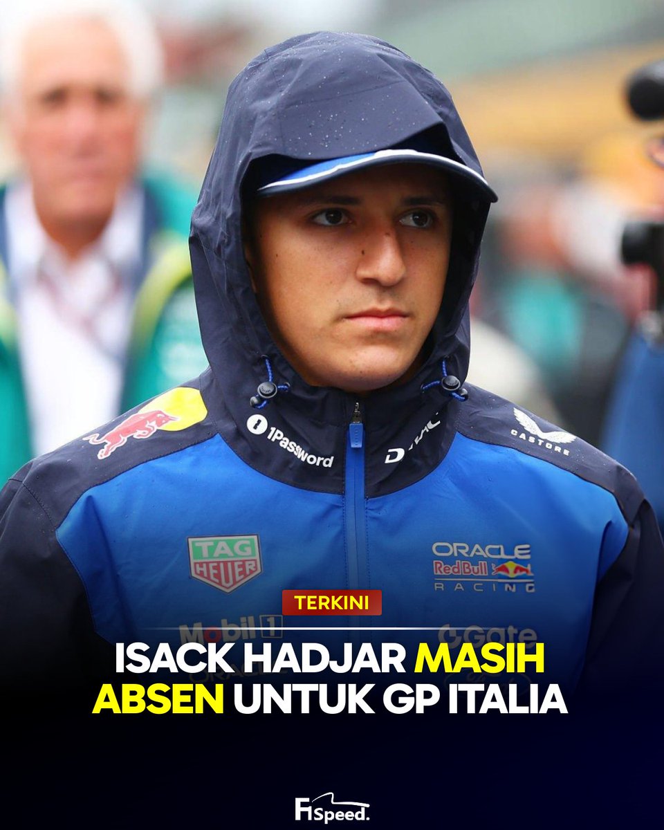 f1speed_indo's tweet photo. 🚨 TERKINI - Red Bull memutuskan bahwa Isack Hadjar masih harus absen dari gelaran GP Italia karena cedera pergelangan tangannya belum sepenuhnya pulih.

Liam Lawson masih kemudikan mobil Red Bull sebagai rekan setim Max Verstappen di Monza, lalu Yuki Tsunoda juga kembali duduk di balik kemudi Racing Bulls pekan ini.