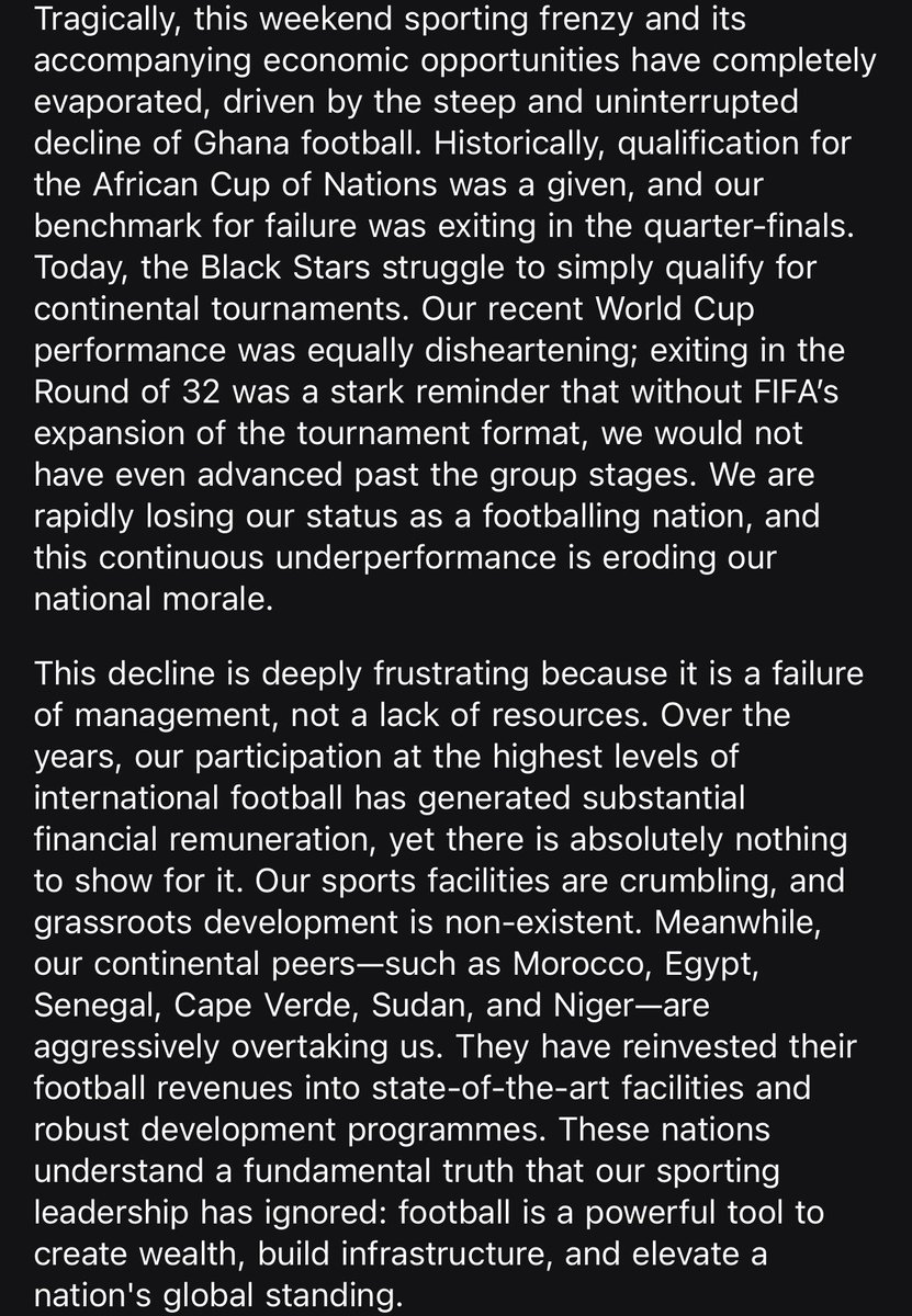 YGenerousY's tweet photo. @SaddickAdams @Listo_Mens @ksheldonstudios @CyrusAgogo @code_micky @DKYeboah_ this is a letter I shared with @JDMahama . I hope it will go around to change Ghana football https://t.co/nnMaM791wr