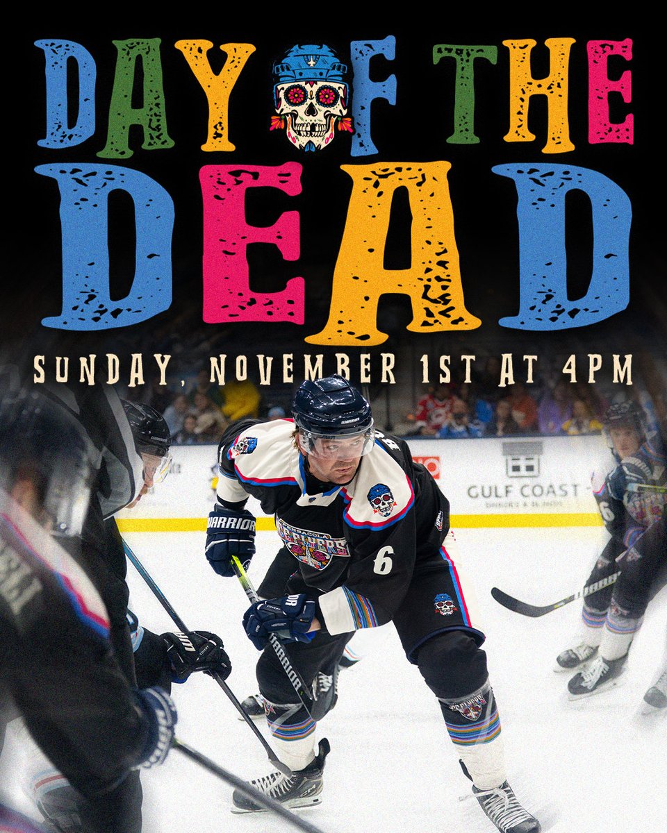 PcolaIceFlyers's tweet photo. Honor the past. Celebrate the present. 🌹

Join us on Sunday, November 1st to celebrate the Day of the Dead!

🎟️: https://t.co/ndsebdLM4c

#FlyAsOne https://t.co/4mrH5rNhYi