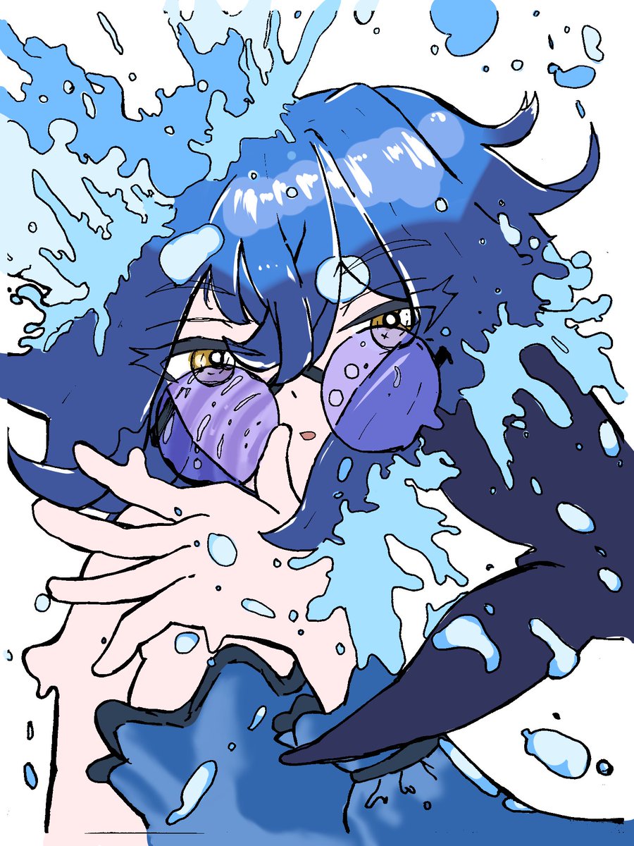 penimps's tweet photo. 配色途中
いつも通り青ベース https://t.co/JzCODLaq1n