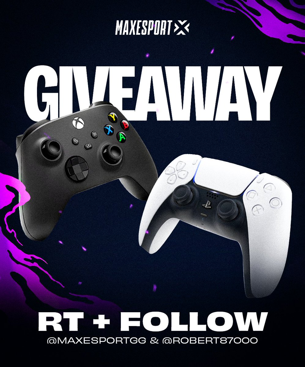 MaxesportFR's tweet photo. 🎁 GIVEAWAY 🎁

Besoin de changer de manette pour la rentrée ? Ce mois-ci, toujours avec @robert87000, on t'offre une manette au choix : PlayStation 5 ou Xbox (modèles officiels Sony & Microsoft) ! 🎮🔵🟢

Pour participer : 
✅ Follow @MaxEsportGG & @robert87000 
💬 Tag un pote en commentaire 
🔄 RT ce tweet

T'as jusqu'au 1ᵉʳ octobre ! ⏱️