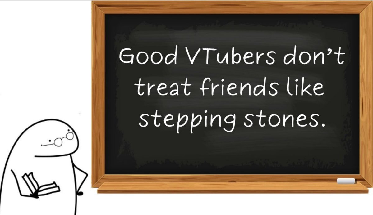 NikomiVT's tweet photo. Real friends don’t step on you they walk beside you. 

#vtuber #Envtubers https://t.co/4goTiRHLVZ