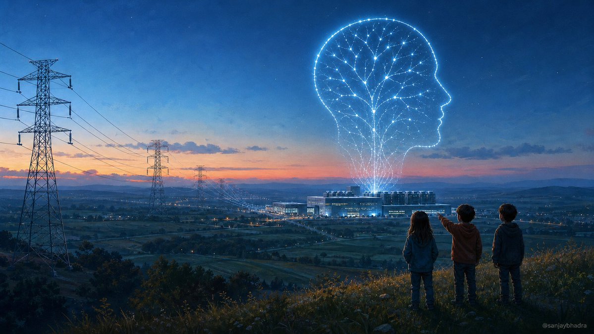 sanjaybhadra's tweet photo. Intelligence requires energy.
Google Cloud’s report says 91% of leaders now factor power into AI hardware selection. Grid capacity and regulation shape deployment.
The path to agentic AI still runs along power lines.

https://t.co/Wotna8MWL2 https://t.co/Iq7tB0rXSC