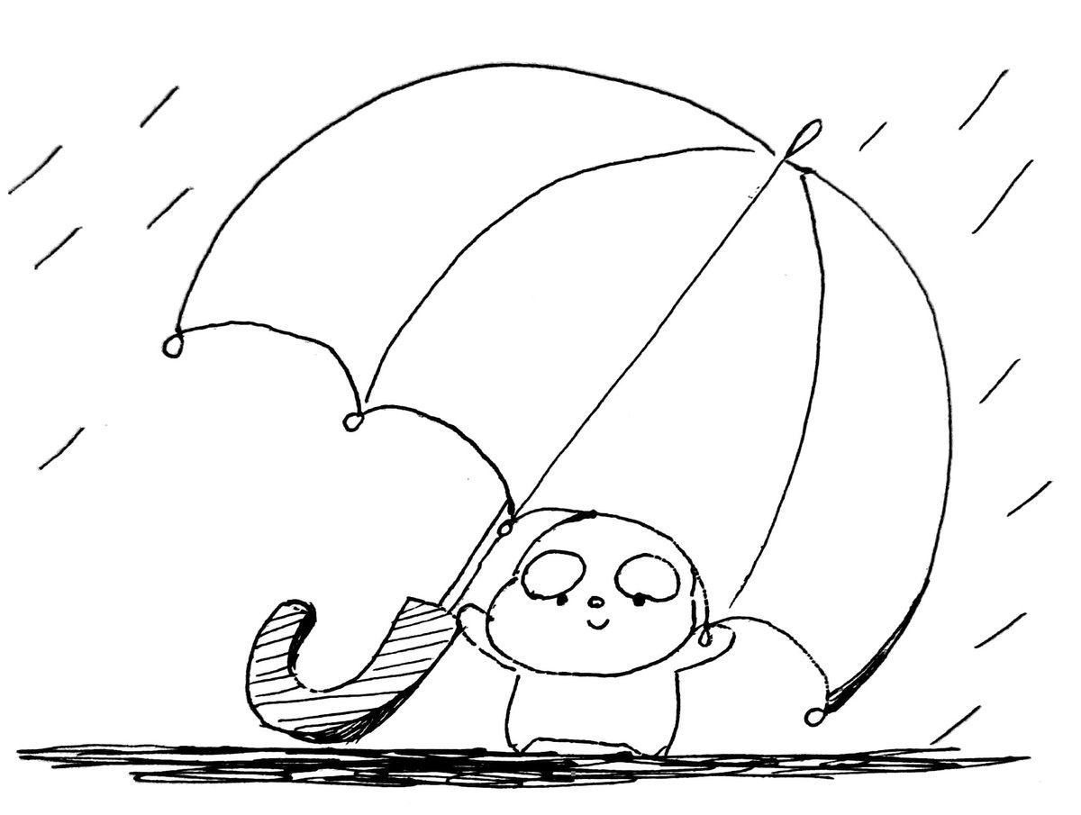 145piyoco's tweet photo. あめのひの　おでかけ
#みるきーずお絵描き部 https://t.co/grbauBV3VH