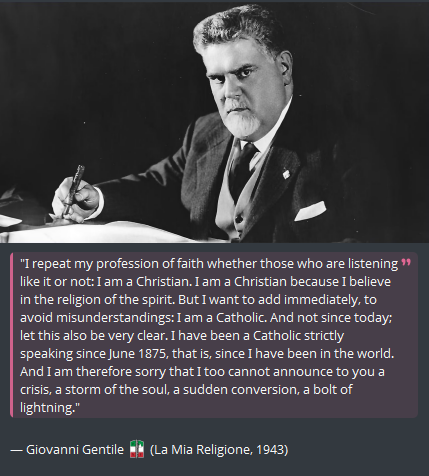 PNWSima's tweet photo. >Gentile wanted to replace God with the state

Gentile: https://t.co/cnejZ4d7oF
