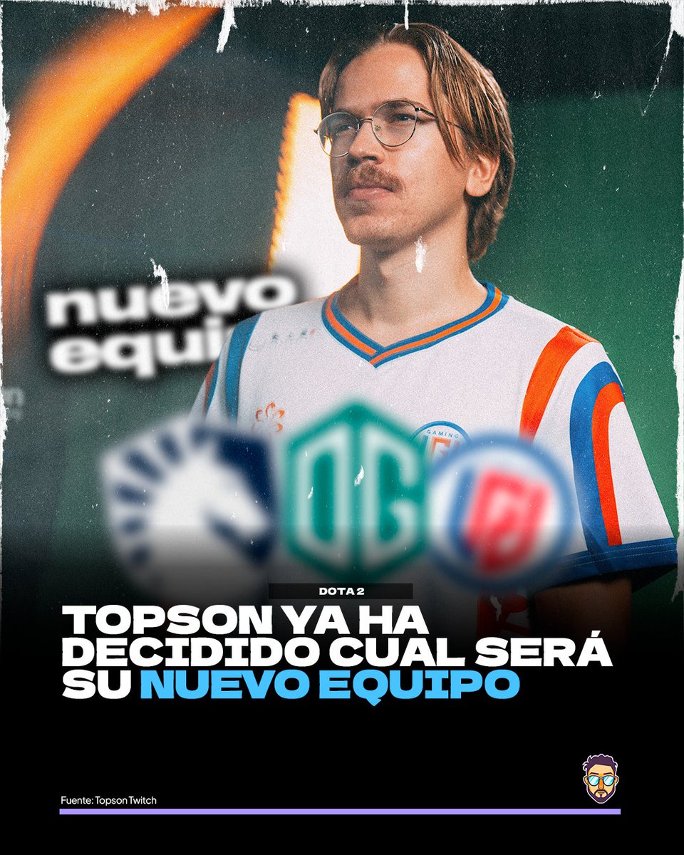 justopancho's tweet photo. TOPSON YA HA DECIDIDO CUAL SERÁ SU NUEVO EQUIPO

A través de una transmisión en Twitch, Topson comentó que ya ha decidido cual será su nuevo equipo para la Temporada 26/27.

El bicampeón de The International comentó lo siguiente:

"Lo único que puedo decir es que seguiré compitiendo la próxima temporada. Por ahora no puedo decir nada más. Pronto habrá un anuncio. Ya he decidido adónde me iré"

Recordemos que Topson jugó The International 2026 con LGD Gaming quedando en el Top 13 del torneo.