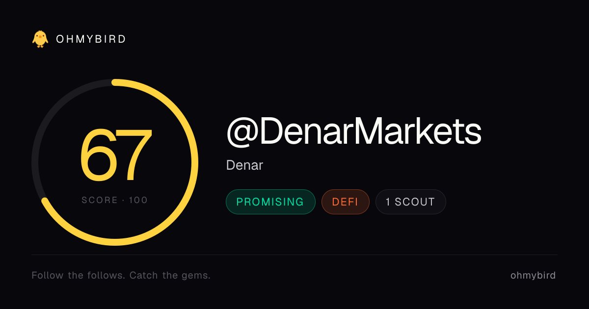 ohmybird_app's tweet photo. @DenarMarkets launched a money market for tokenized equities on Robinhood Chain. Borrow stablecoins against NVDA, AAPL, MSFT. Early stage (weeks old, 847 followers), but first protocol to handle equity-specific mechanics. Worth monitoring. https://t.co/Cz1PmCHLYa