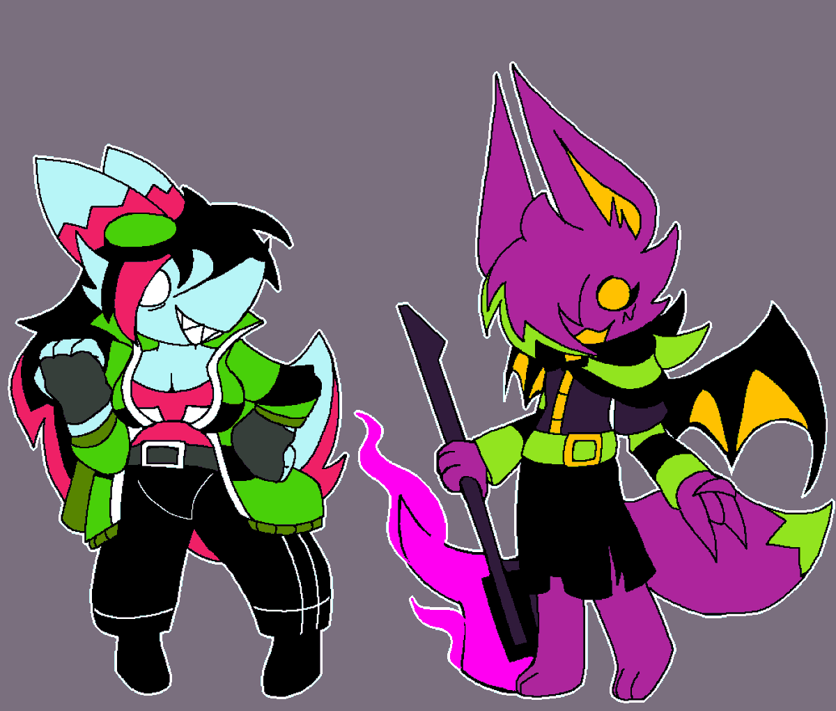 BurntToastBlaze's tweet photo. Updated stylization designs for Mikaela and Dante

#Pursuitcore https://t.co/Ip3cbSQmm7