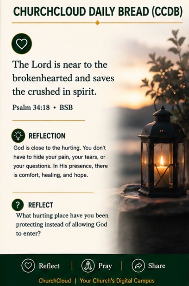 em3_churchcloud's tweet photo. 📖 Psalm 34:18 • BSB

“The Lord is near to the brokenhearted and saves the crushed in spirit.”

You don’t have to hide your pain. God is near, and in His presence there is comfort, healing, and hope.

#ChurchCloud #DailyDevotional #BibleVerses #GodIsNear #HopeInGod https://t.co/Al6jbldGMN