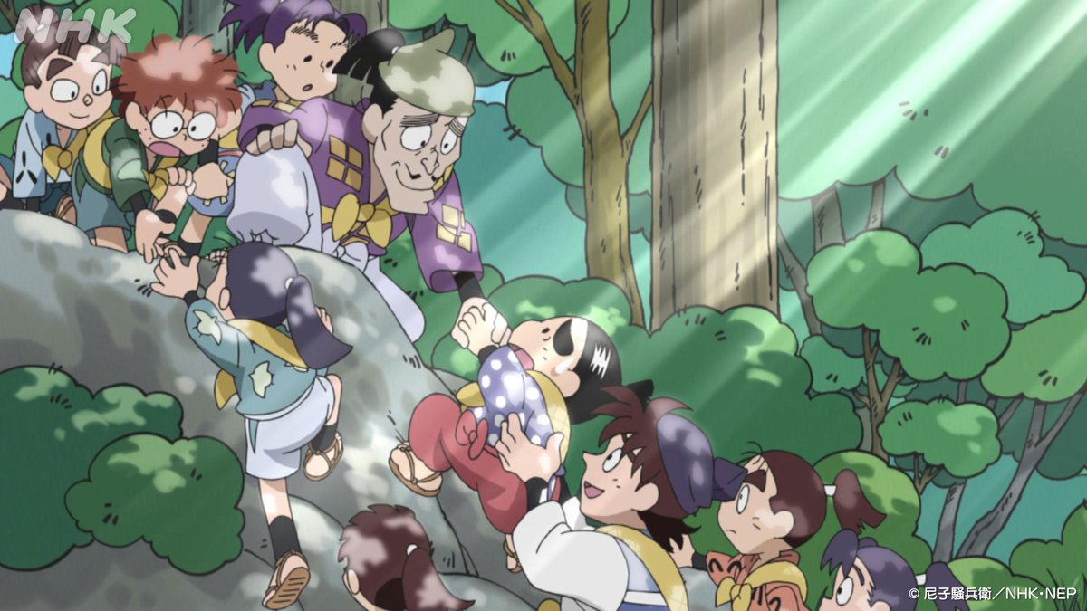 nhk_animeworld's tweet photo. 3(木)の ＃忍たま は
「いろいろな思い出の段」

のんびりと木の下にすわっていた乱太郎たち。

校舎をながめているうちに、これまで忍術学園ですごしてきたいろいろなことを思い出した。
学園生活をふり返ってみると―。

🔽NHK ONE配信はこちら
https://t.co/1s47uHRzSh https://t.co/ruRokr67lM