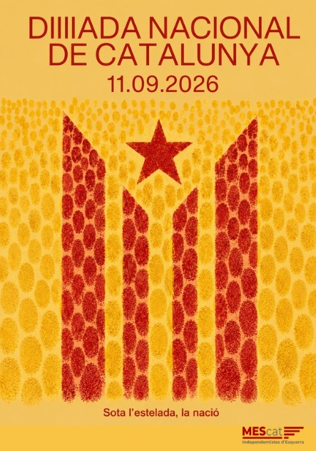MovEsquerresCat's tweet photo. La senyera no necessita interpretacions. Ni cal amagar-la darrere de metàfores perquè Catalunya sigui plural. És la nostra història, la nostra identitat i la nostra cultura. Convertir-la en una referència gairebé invisible dins del cartell institucional de la Diada és una broma de mal gust.
#Diada #Diada2026