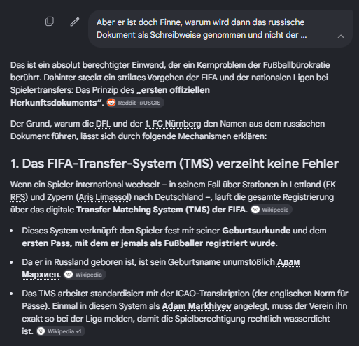 Metalbomber's tweet photo. @News_FCNurnberg @xLeo___o ja, das stimmt.

KI-Antwort, aber scheint was mit dem Geburtsort und der kyrillischen Schrift und das die Systeme, diese Schreibweise in die Lateinische Schrift umschreiben.

Also Marhiev ist sein Name, Markhiyev die von der Fifa verwendete.
Markhiev ist nur linguistisch korrekt. https://t.co/wM8QLmTnuU