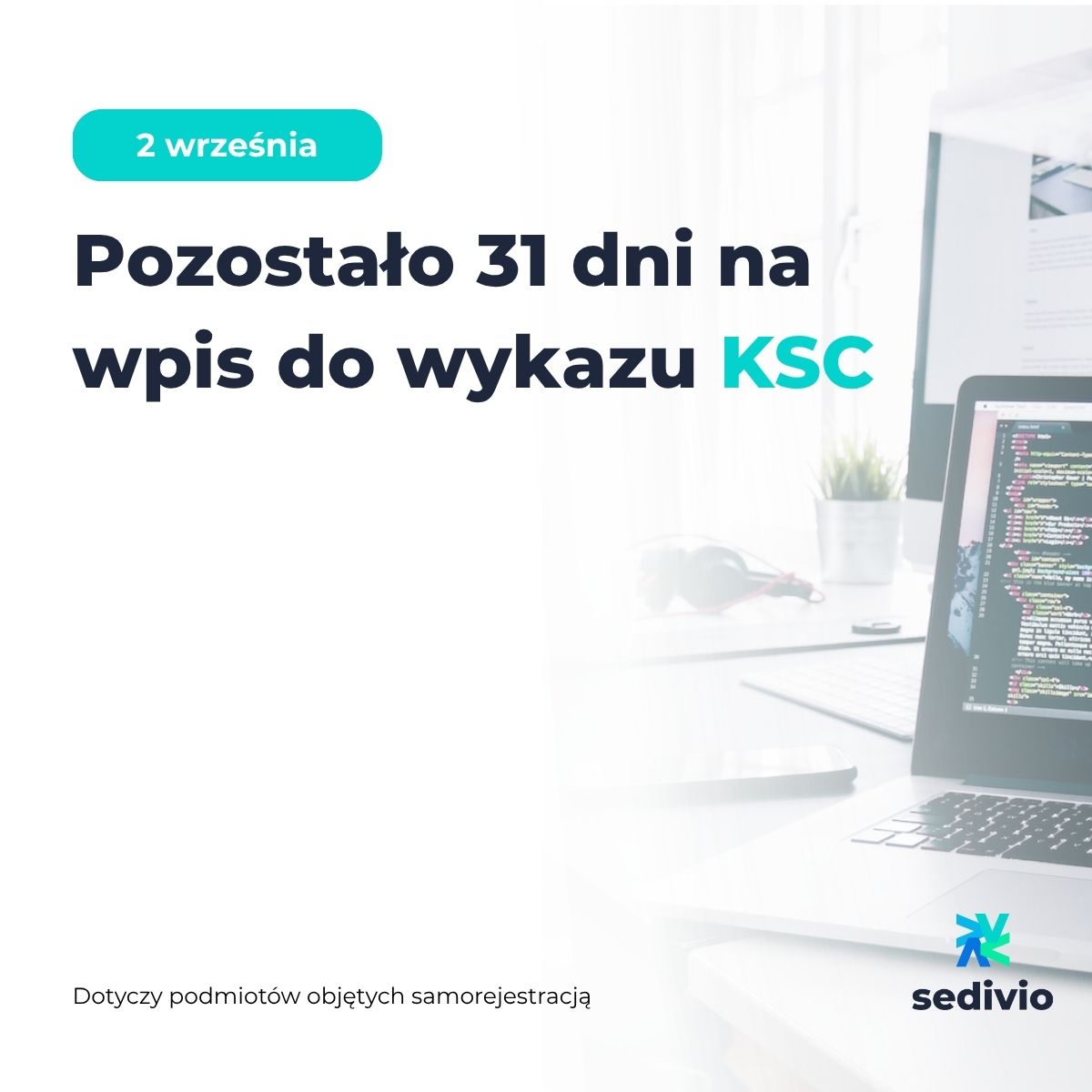 sedivio_it's tweet photo. Dziś w polskich szkołach zabrzmiał pierwszy dzwonek, a blisko pięć milionów uczniów wróciło do nauki 🎓

Dla części organizacji wrzesień oznacza jednak inny termin: do 3 października zostało 31 dni ⏳To ustawowa data złożenia wniosku o wpis do Wykazu podmiotów kluczowych i podmiotów ważnych.

Najczęstszy błąd, jaki widzimy: sprawdzenie kodu PKD i uznanie sprawy za zamkniętą 🔎 O objęciu ustawą decyduje rzeczywiście prowadzona działalność, sektor z załącznika nr 1 albo 2 oraz kryteria wielkościowe.

Drugi błąd: potraktowanie wpisu jako mety. Okres dostosowawczy kończy się 3 kwietnia 2027 r. Do tego czasu trzeba przygotować organizację do realizacji nowych obowiązków: wdrożyć system zarządzania bezpieczeństwem informacji, uporządkować odpowiedzialność za cyberbezpieczeństwo, przygotować procesy zarządzania i zgłaszania incydentów oraz uwzględnić ryzyka związane z łańcuchem dostaw 🛡️

Nowy rok szkolny zaczyna się od uporządkowania kalendarza. W przypadku nowych obowiązków regulacyjnych działa to podobnie: im wcześniej powstanie harmonogram, tym spokojniej wygląda reszta roku. Uczniom i nauczycielom życzymy dobrego roku 📚

#SEDIVIO #backtoschool #szkoła #NIS2 #KSC #UKSC