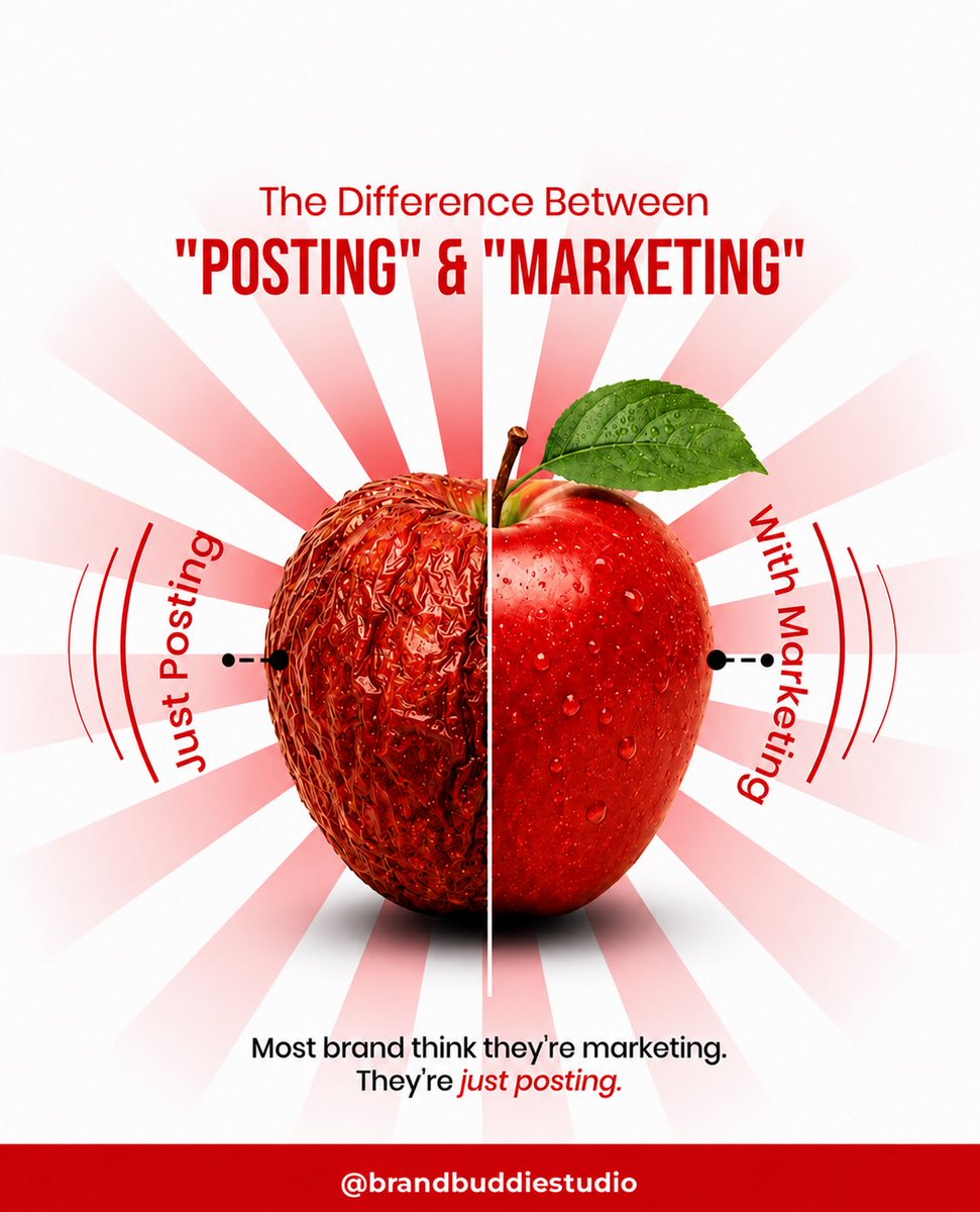 Xpacklive's tweet photo. Posting ≠ Marketing.

Posting puts your content online.
Marketing puts your brand in front of the right audience with the right strategy. 🎯

Don’t just post.
Market with purpose. 📈

#DigitalMarketing #MarketingStrategy #Xpacklive https://t.co/luKl8kLoc9