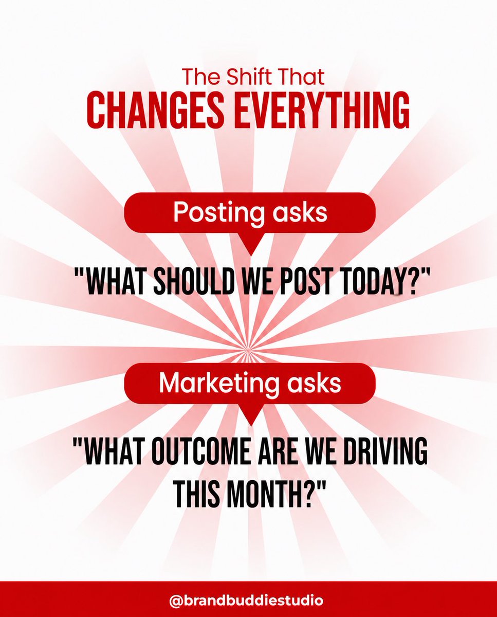 Xpacklive's tweet photo. Posting ≠ Marketing.

Posting puts your content online.
Marketing puts your brand in front of the right audience with the right strategy. 🎯

Don’t just post.
Market with purpose. 📈

#DigitalMarketing #MarketingStrategy #Xpacklive https://t.co/luKl8kLoc9