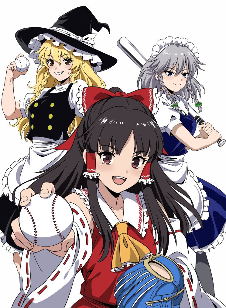 MURATUZI's tweet photo. sho-5さん（@unitus_baseball）より、
現在開発中の『東方野球拳』のイラスト＆立ち絵を描かせて頂きました！

9月6日（日）こみっくトレジャー48にて、ゲームの紹介本メインに頒布予定です☺️
スペース『Ｋ25b』へ是非遊びに来てください🙇‍♀️ https://t.co/qLByDKVAAo