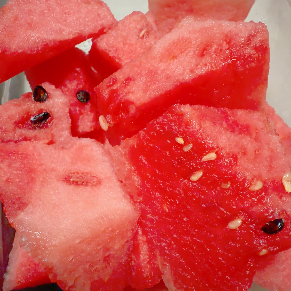 igareichan's tweet photo. 9月になったけど気分はまだ夏なのでスイカ食べてるよ🍉 https://t.co/Il63FLY4uk