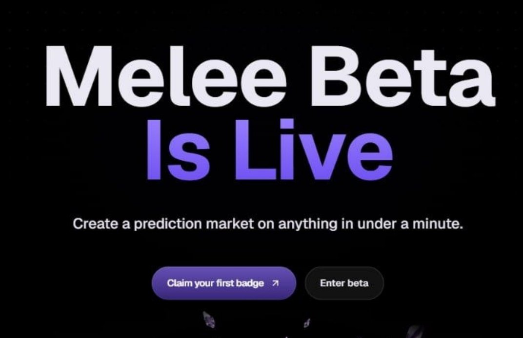 Fioma34's tweet photo. Melee Beta Og Badge
Melee users, check this! 

You can get the OG Badge by completing a few simple steps

➖ Create your profile
➖ Connect your X account
➖ Finish the X task
➖ Claim your OG Badge https://t.co/Rp0ZlQ7CCG