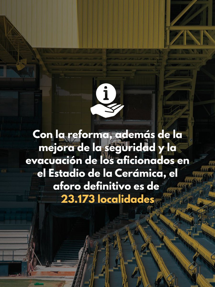 VillarrealCF's tweet photo. Más de 19.000 abonados. Más de 19.000 razones para luchar.

👏🏻 Rozamos el LLENO de ABONOS en el Estadio de la Cerámica

🥹 ¡Gracias por estar siempre, groguets! 💛 https://t.co/syOM0c7Vi1