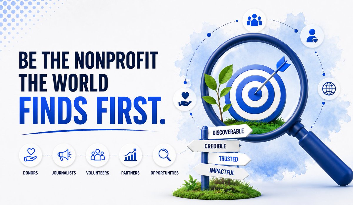 Muhammad_Abidsm's tweet photo. Your X caption should be tighter and punchier:

Your nonprofit doesn't have a traffic problem.

It may have a conversion problem.

People discover you → visit your website → look for proof → decide whether to donate.

SEO gets attention.

Trust gets donations. https://t.co/T0aIDZHInK