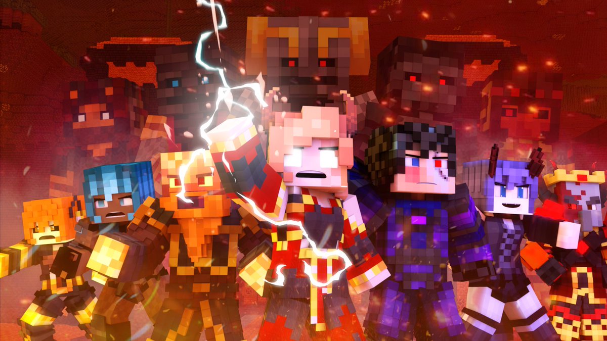 Rainolaguer's tweet photo. "Fades to Gray" - A Minecraft Music Video (COMING SOON!)

Desperate to turn the tide of war, the rebels forge an uneasy pact with the Illagers and Endstone Crusaders, striking the fractured Blaze Kingdom to defeat the Nether Empire's loyalists once and for all. https://t.co/i6mdeO0gSR