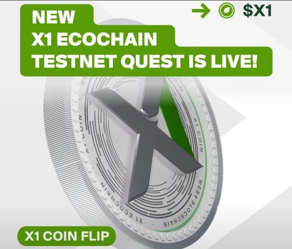 Youggei's tweet photo. X1 EcoChain New Quest: Flip X1 Coin https://t.co/L2Vvnjxy1H