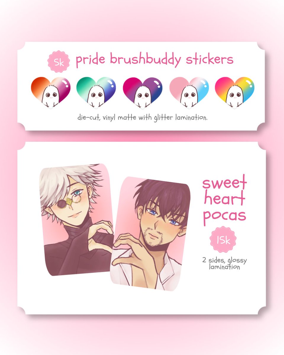 bibimaru_u's tweet photo. [❤️🔁 appreciated!]

bibi's #cf23 po catalogue is here!

⟢ pickup both days &amp; mail order 
⟢ booth number tba
⟢ witch hat atelier (wha), wayama yama, nitro+chiral (sweet pool, slow damage)

po open from 2-15 sept!
 
🔗: https://t.co/ZOrRzCnmbc https://t.co/3OAFDBVn2k