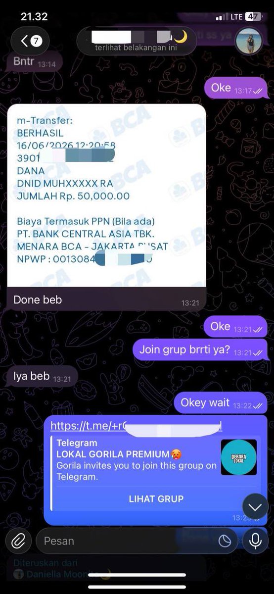 LOKALINDOm's tweet photo. TESTIMONI NIH JOIN GRUP LOKAL PREMIUM MURAH MERIAH 

Chanel katalog : https://t.co/N6OlBkoYq8
TELEGRAM : fikri2458 https://t.co/jPGfJLFuZJ