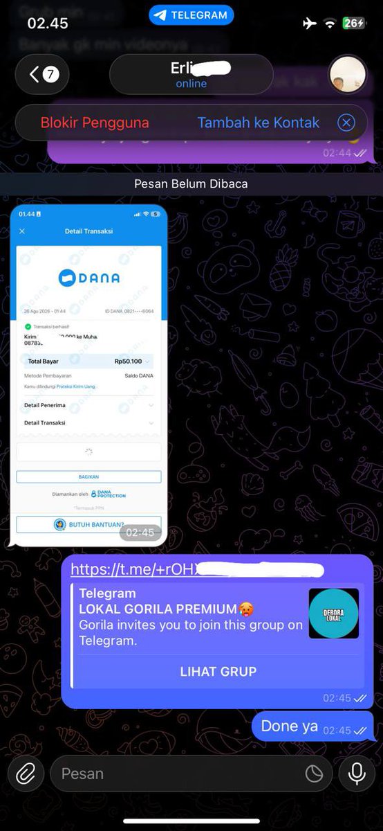 LOKALINDOm's tweet photo. TESTIMONI NIH JOIN GRUP LOKAL PREMIUM MURAH MERIAH 

Chanel katalog : https://t.co/N6OlBkoYq8
TELEGRAM : fikri2458 https://t.co/jPGfJLFuZJ