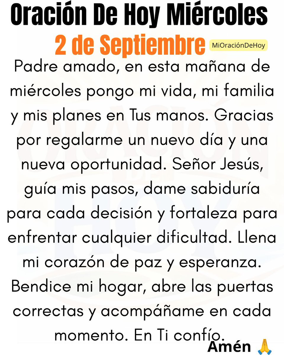 mioraciondehoy's tweet photo. Feliz Miércoles ❤️🙏 https://t.co/rNuPfkmfq7