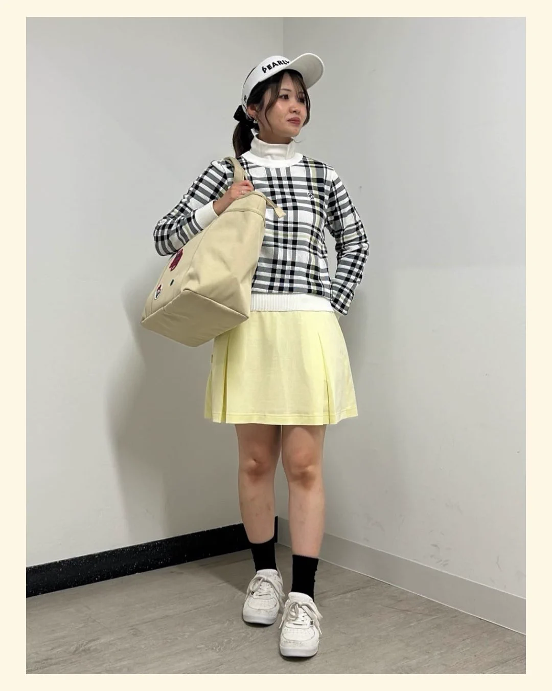 PEARLY GATES 蛍光イエロー スカート 新品 PEARLY GATES(公式) в X: „チェック×イエローの秋コーデ🍋💛 存在感の