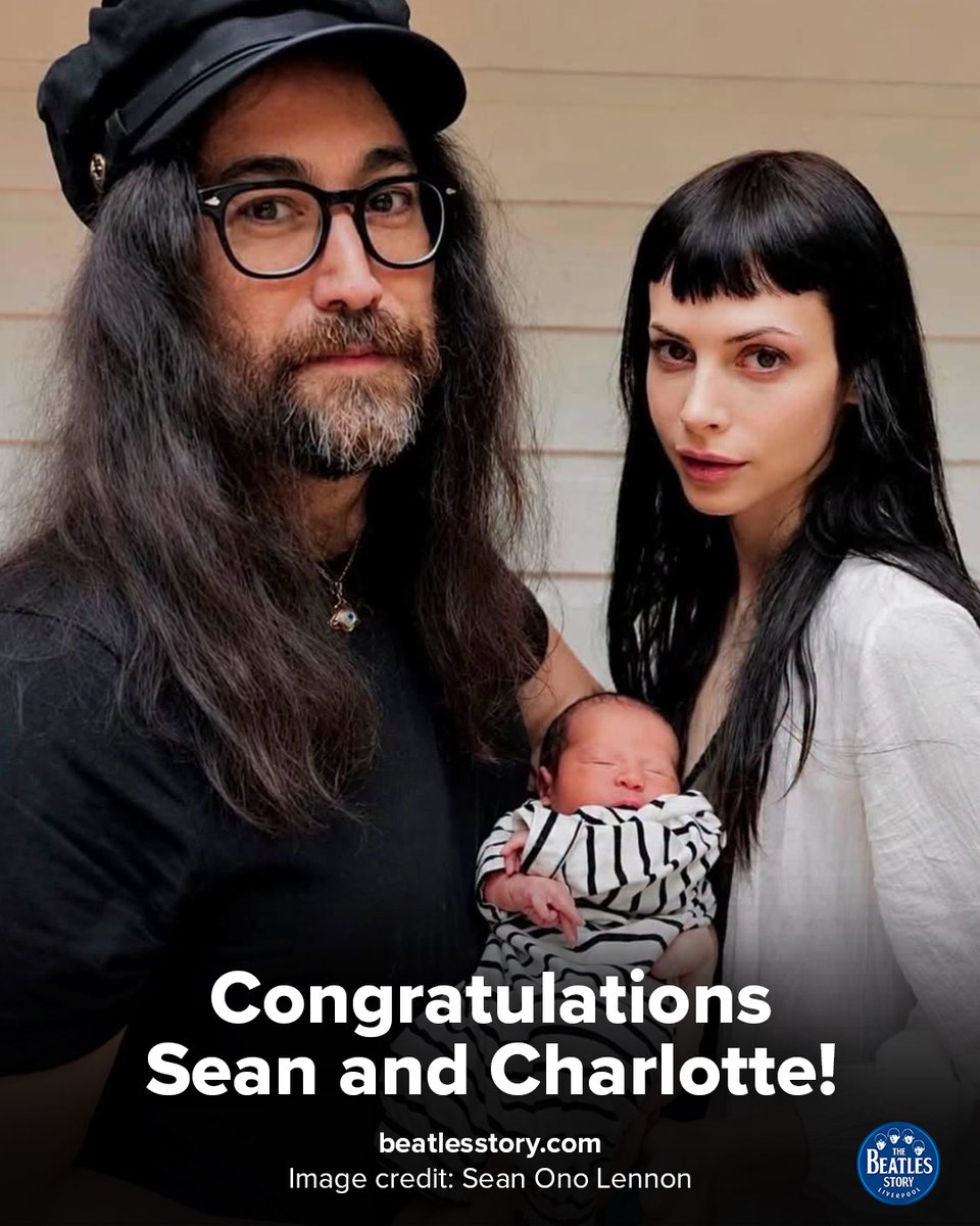 beatlesstory's tweet photo. From all of us at The Beatles Story, we're wishing a huge congratulations to Sean Ono Lennon and Charlotte Kemp Muhl on the birth of their son, John Lennon's grandson, Aurelius 

Image credit: Sean Ono Lennon 

@seanonolennon https://t.co/pgQqUN5Fa5