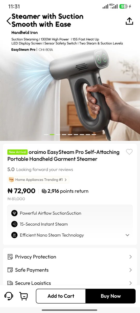 fortune0143's tweet photo. @Morris_Monye Sir, you can order it in Oraimo store. https://t.co/Uc7hMx1FEC