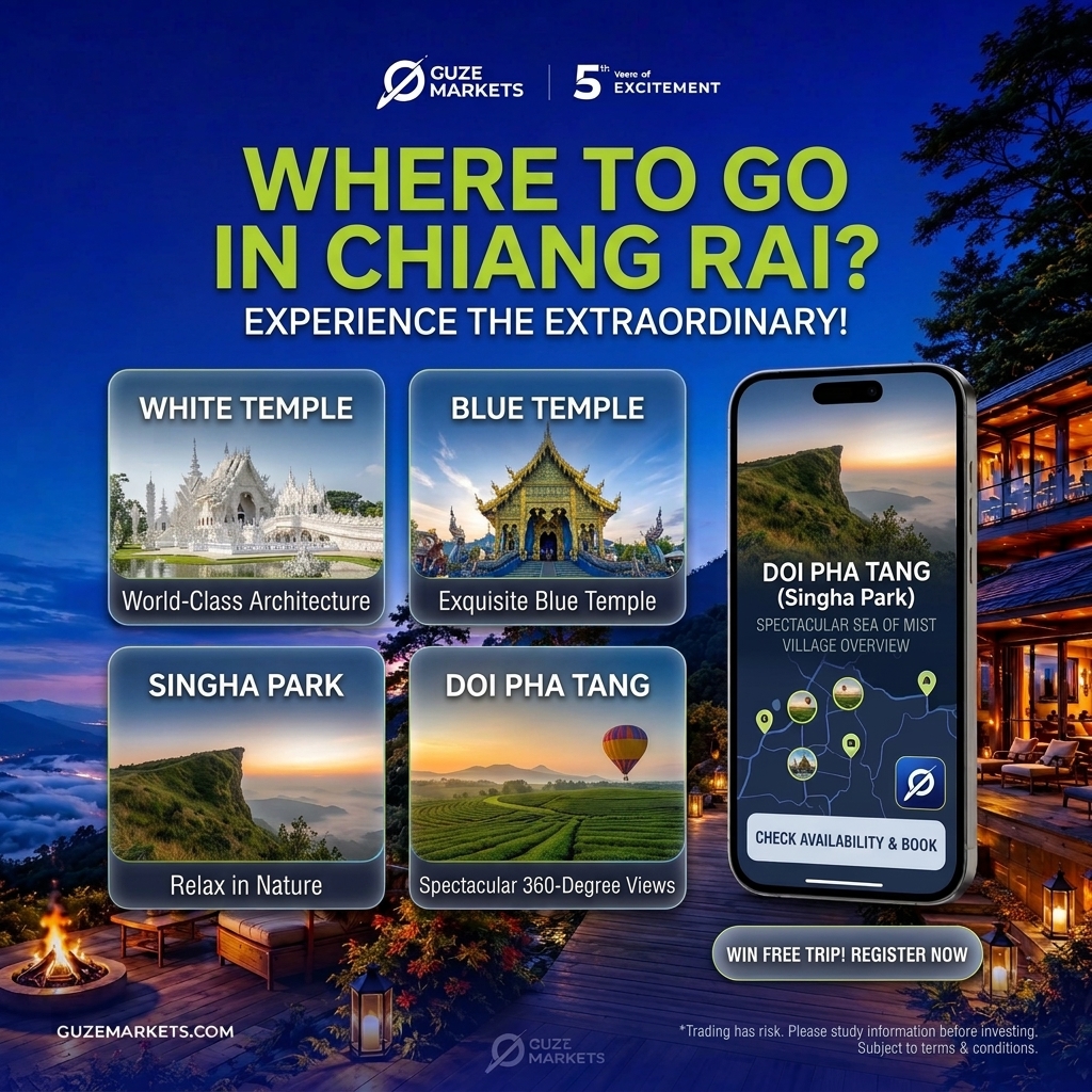 GuzeMarkets's tweet photo. 🌿 Where to go in Chiang Rai?
Discover an unforgettable experience at Chiang Rai’s top attractions ✨
White Temple, Blue Temple, Doi Pha Tang, and Singha Park 📍🏔️
Plus, stand a chance to win a FREE trip! 🎁✈️

#GUZEMarkets #ChiangRai #ThailandTravel #TravelThailand https://t.co/IOc8EY7p1q