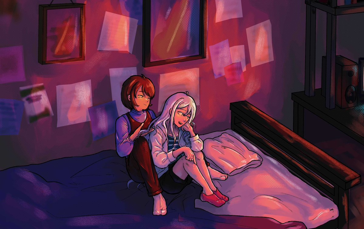 knenwednesdays's tweet photo. WAKE UP WAKE UP IT'S KANAENA WEDNESDAY!!

Today we have lovely art from our new artist 🦐!!

Lovely domestic life KanaEna... omg...

- 🐱 https://t.co/i9K23aUYYV