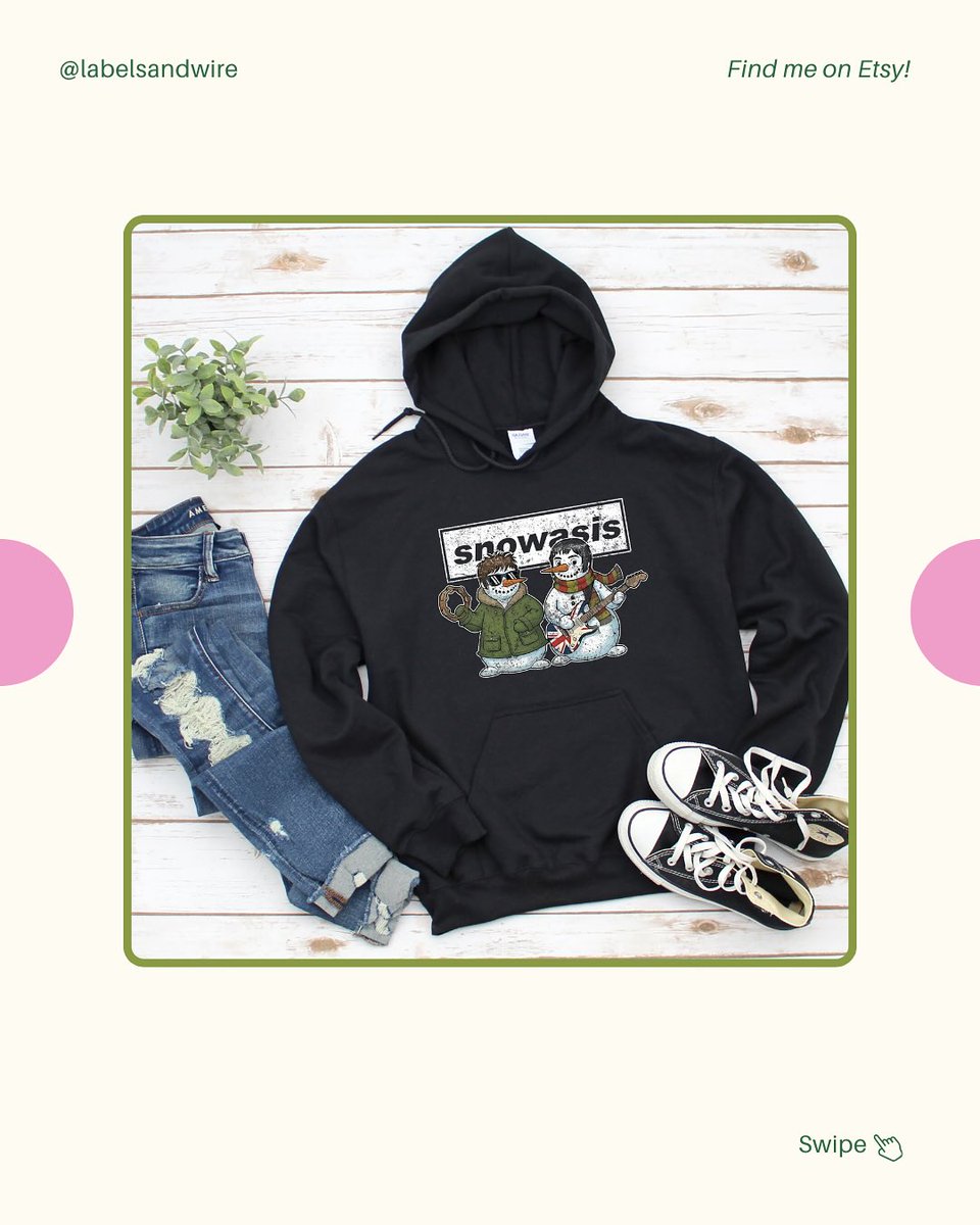MelidaBontbn's tweet photo. Don’t look back in jumper 🎶 Meet SNOWASIS: a festive snowman with serious Britpop energy. Unisex, available in multiple colours, designed and printed in the UK. Perfect for music lovers, pub nights and Christmas parties. https://t.co/oGihwrPM35