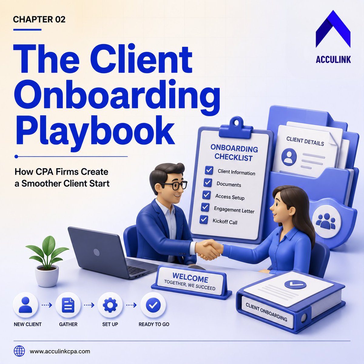 AcculinkCPA's tweet photo. 📘Chapter 2 of The Offshore CPA Playbook is here.

Learn how structured client onboarding helps CPA firms improve workflows, communication, and client experience.

Build better processes. Scale smarter.

Read Chapter 2 here:
https://t.co/IoVSn3C1vc

#ClientOnboarding  #FirmGrowth https://t.co/pMgc791WRh
