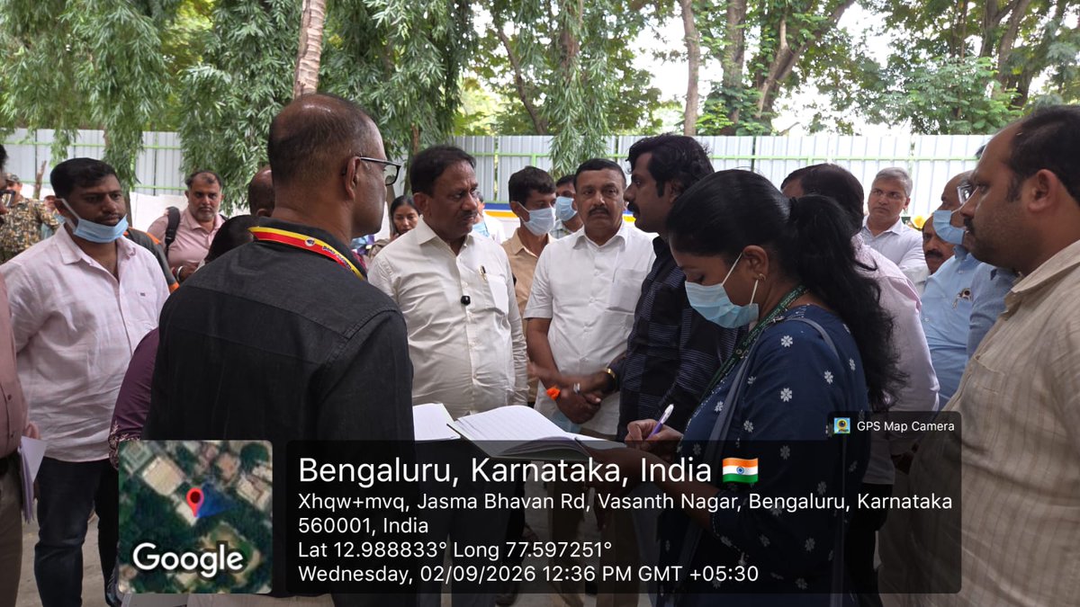 BSWML_GBA's tweet photo. RDPR Committee Members, MLAs, and BSWML Officers inspected the newly established Mechanized Transfer Station at Vasanth Nagar today – a step towards a Litter-Free Bengaluru.
#BSWML #LitterFreeBengaluru #SolidWasteManagement #CleanCity #UrbanInnovation #SustainableBengaluru https://t.co/lSBU9jmwkZ