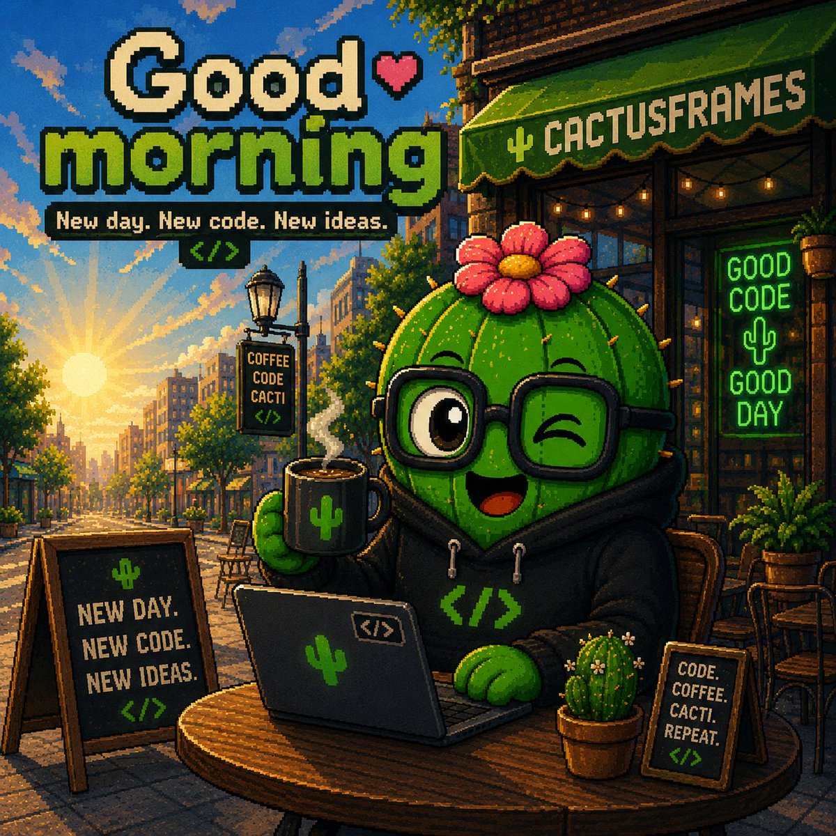 CactusFrames's tweet photo. Good morning, builders ☀️🌵
Coffee ready.
Code ready.
Cactus ready.
Let’s build something useful today. https://t.co/NSDbJn7Lvn