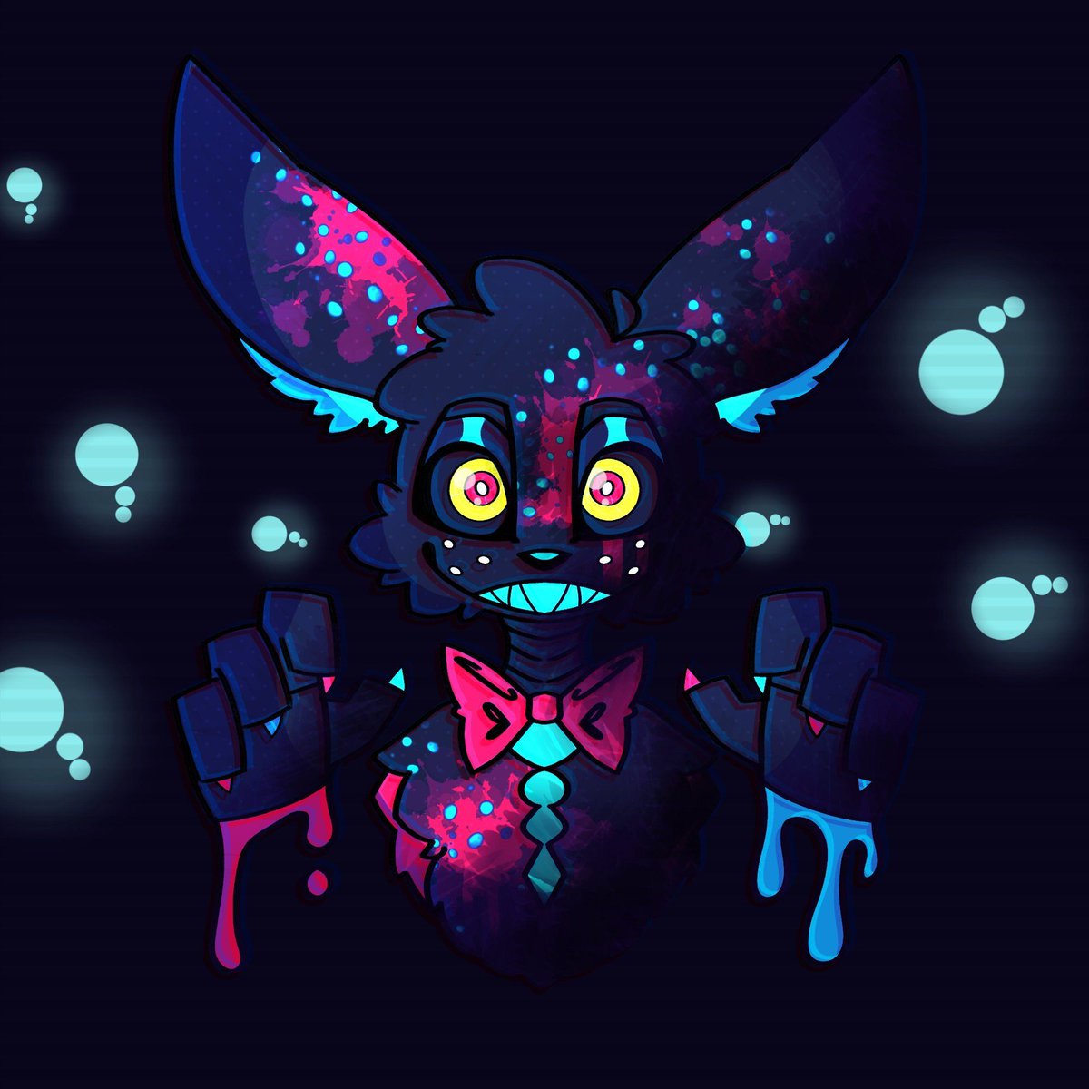 Wilt3nsc0tch's tweet photo. 💫 Blacklight Bonnie from FNaF https://t.co/uVTYleqTdA