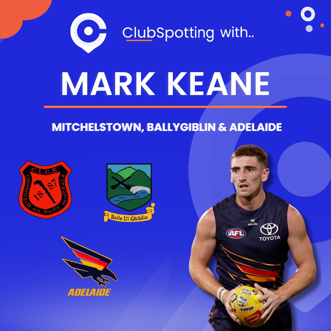 ClubSpotEU's tweet photo. ClubSpotting with Mark Keane 👀

The @GaaMitchelstown / @Ballygiblingaa  man and @Adelaide_FC star shares his standout sporting memories and why Maniac 2000 always puts him in a good mood 🎶

Find out more through the link in our bio 🔗 https://t.co/UhcMolkvF7