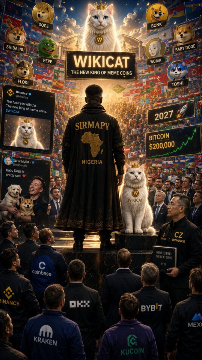 Jasmine70970's tweet photo. If you’re truly a WikiCat supporter, active in the community, and you believe in the Boss, retweet and like this post so the entire crypto community can see it. 🔥

No questions. No talking.
Just retweet, like, and take action! 🐱🚀
$WKC 
$BabyDoge 
@sirmapy https://t.co/1dKfcZoQ5k