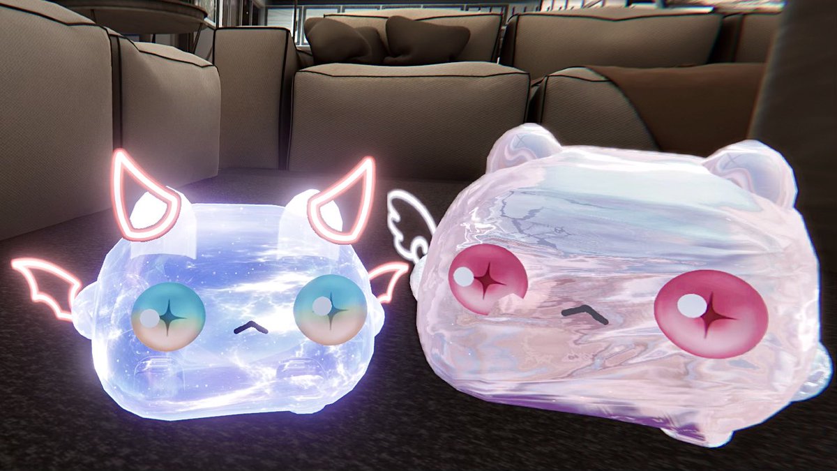 CavaChocoShop__'s tweet photo. お揃いアイテクスチャがかわいい︎✦︎   #VRChat #ムチォ https://t.co/9NZ4K0dMxD