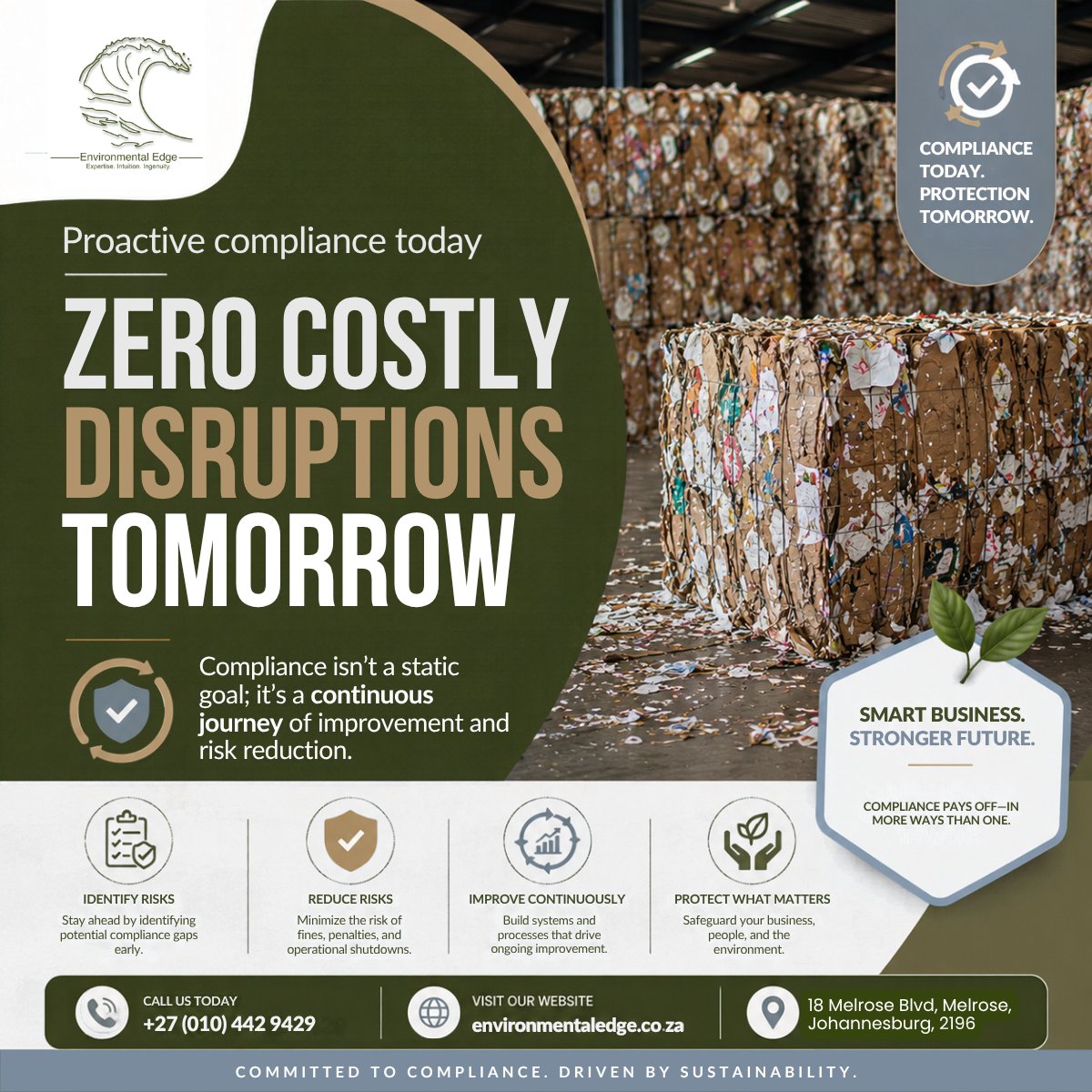 EnviEdge's tweet photo. Stay compliant. Protect the environment. Strengthen your business.

📞 +27 (010) 442 9429
🌐 https://t.co/bJ9V4oq6Vo
#EnvironmentalCompliance #Sustainability #ESG #EnvironmentalEdge #BusinessGrowth #EnvironmentalManagement #SouthAfrica https://t.co/e8cP7EecVM